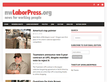 Tablet Screenshot of nwlaborpress.org